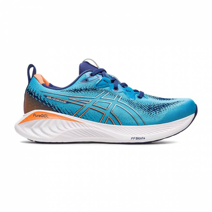 Tênis de corrida Asics Gel Cumulus 25 preto vermelho SS23