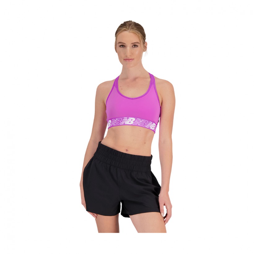 Comprar Sujetador Deportivo New Balance Pace Bra 3.0 Violeta Mujer