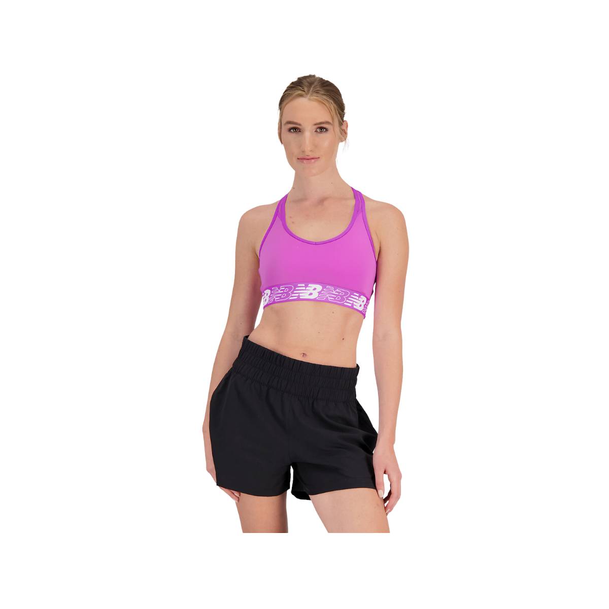 brassière de sport new balance pace bra 3.0 violet femme, taille m