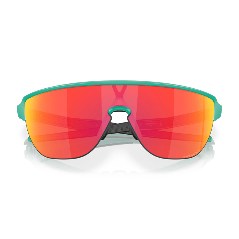 Brille Oakley Corridor Türkis Rote Linse