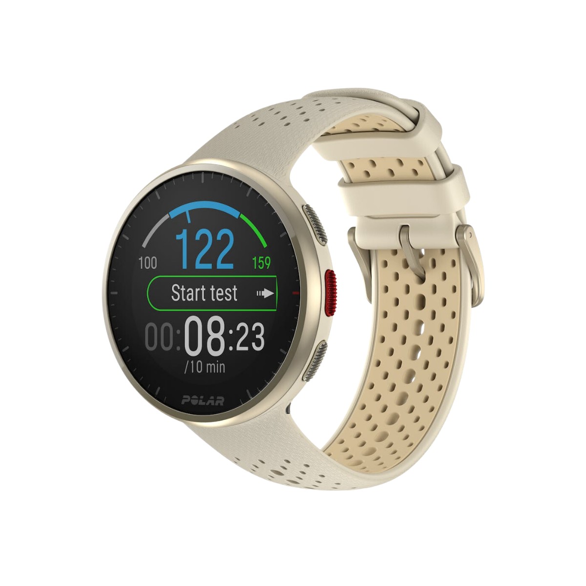 PR S  günstig Kaufen-Uhr Polar Pacer Pro Beige. Uhr Polar Pacer Pro Beige <![CDATA[Polar Pacer Pro Uhr Beige
 Diese ultraleichte GPS-Laufuhr der neuesten Generation mit integriertem Barometer ist dank ihrer fortschrittlichen Trainingstools, die die Laufleistung und -ökonomie