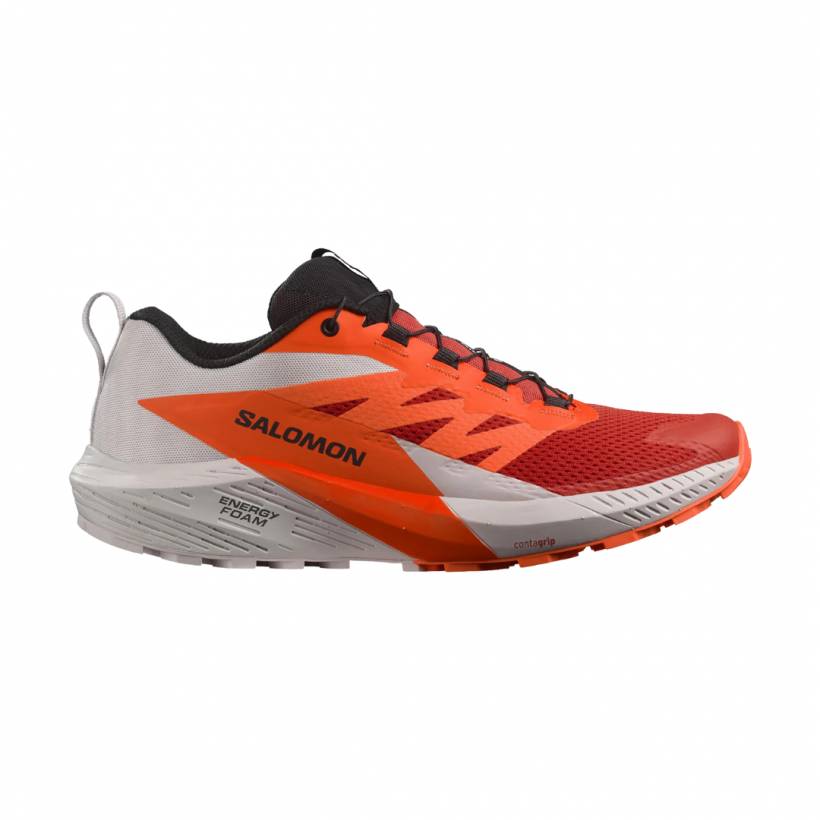 Shoes Salomon Sense Ride 5 Gray Orange Red SS23