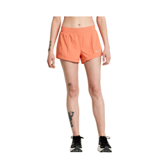 Short Saucony Outpace 3" Orange Femme