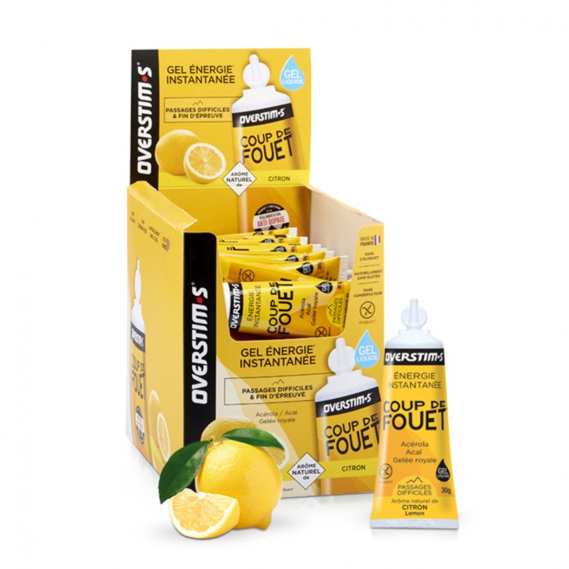 Overstims Coup De Fouet Gel Énergétique Citron 30g (1 unité)