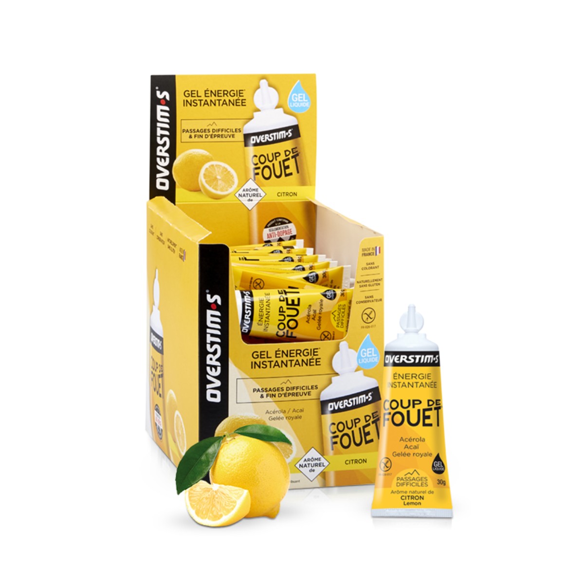 Energie  günstig Kaufen-verstims Coup De Fouet Energie-Gel Zitrone 30g (1 Stück). verstims Coup De Fouet Energie-Gel Zitrone 30g (1 Stück) <![CDATA[Overstims Coup De Fouet Lemon Energy Gel 30g (1 Einheit) Sie müssen den Rhythmus halten, Sie müssen schnell alle Kräft