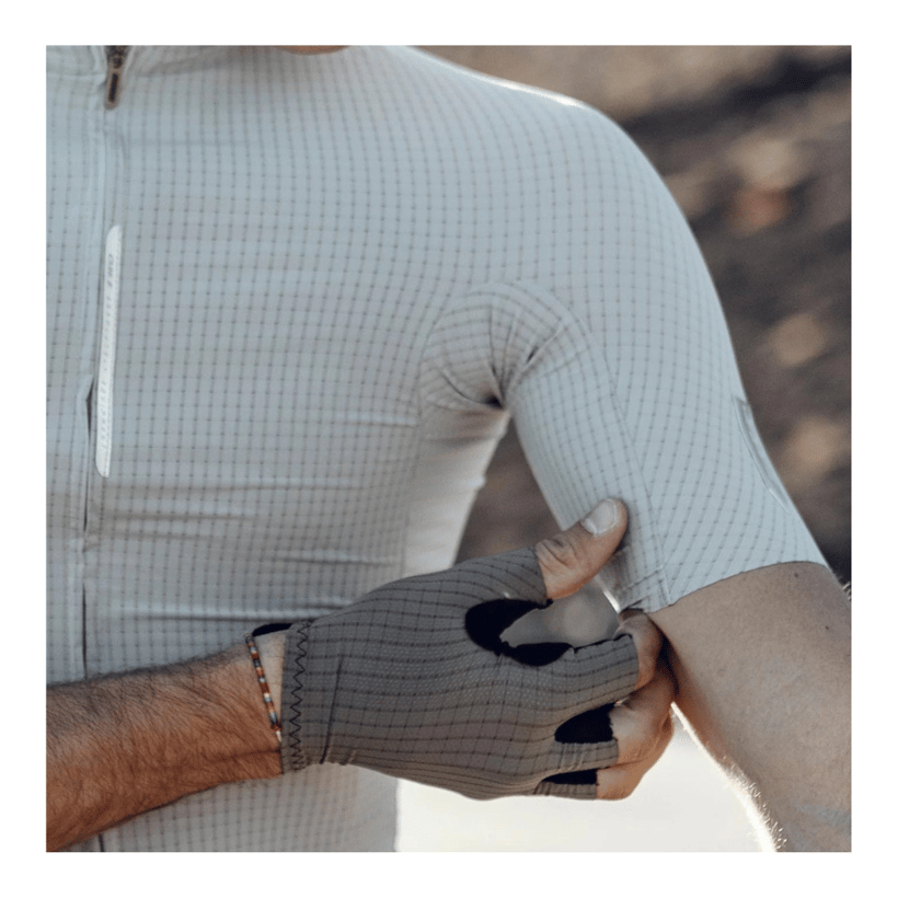 Maillot manches courtes Q36.5 Pinstripe Pro blanc