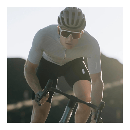 Maillot manches courtes Q36.5 Pinstripe Pro blanc