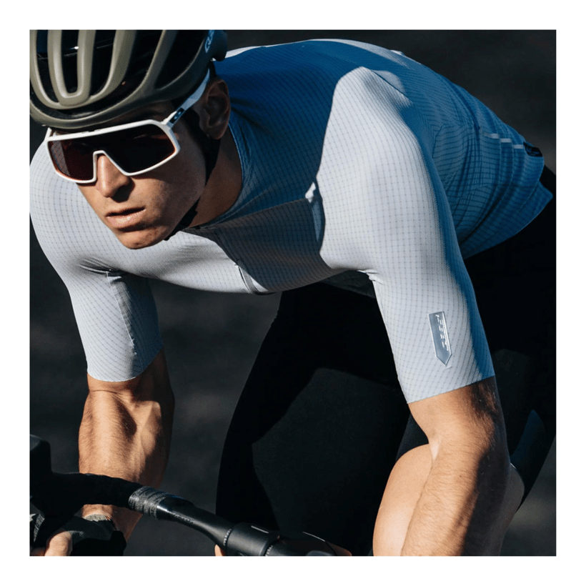 Maillot manches courtes Q36.5 Pinstripe Pro blanc