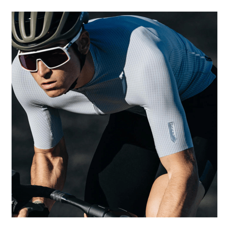 Q36.5 Korte Mouw Pinstripe Pro Jersey Wit