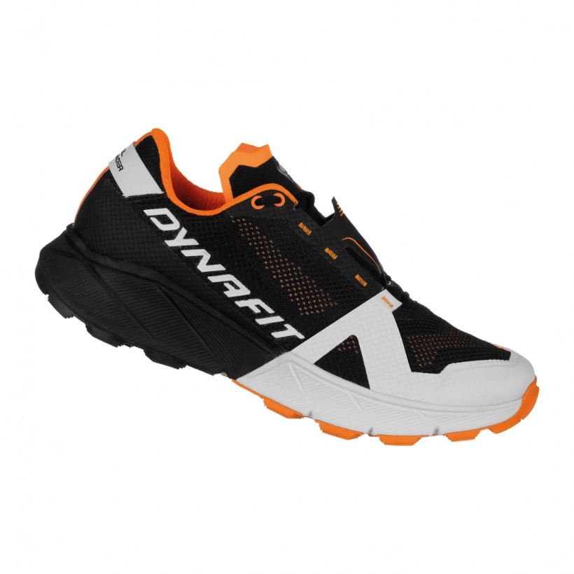 Sapatos Dynafit Ultra 100 Preto Branco Laranja SS23