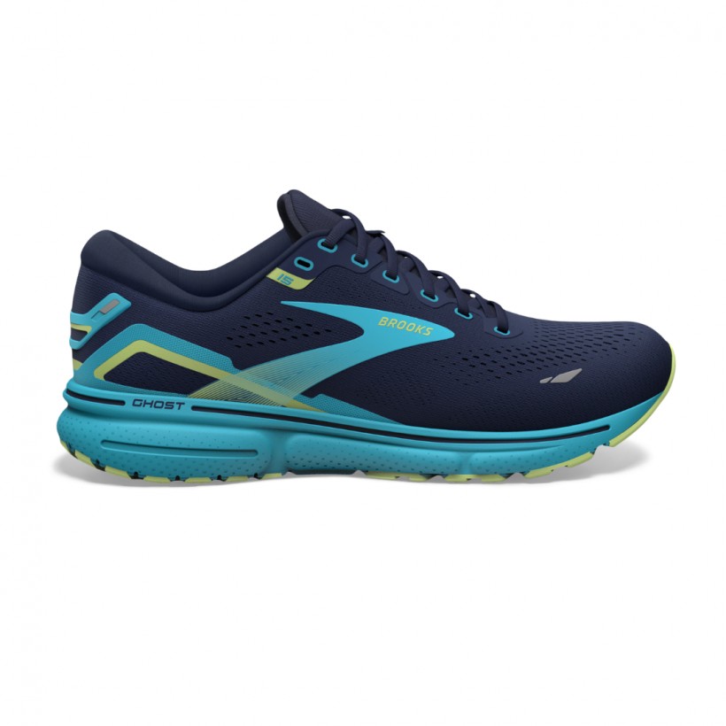 Shoes Brooks Ghost 15 Navy and Light Blue SS23