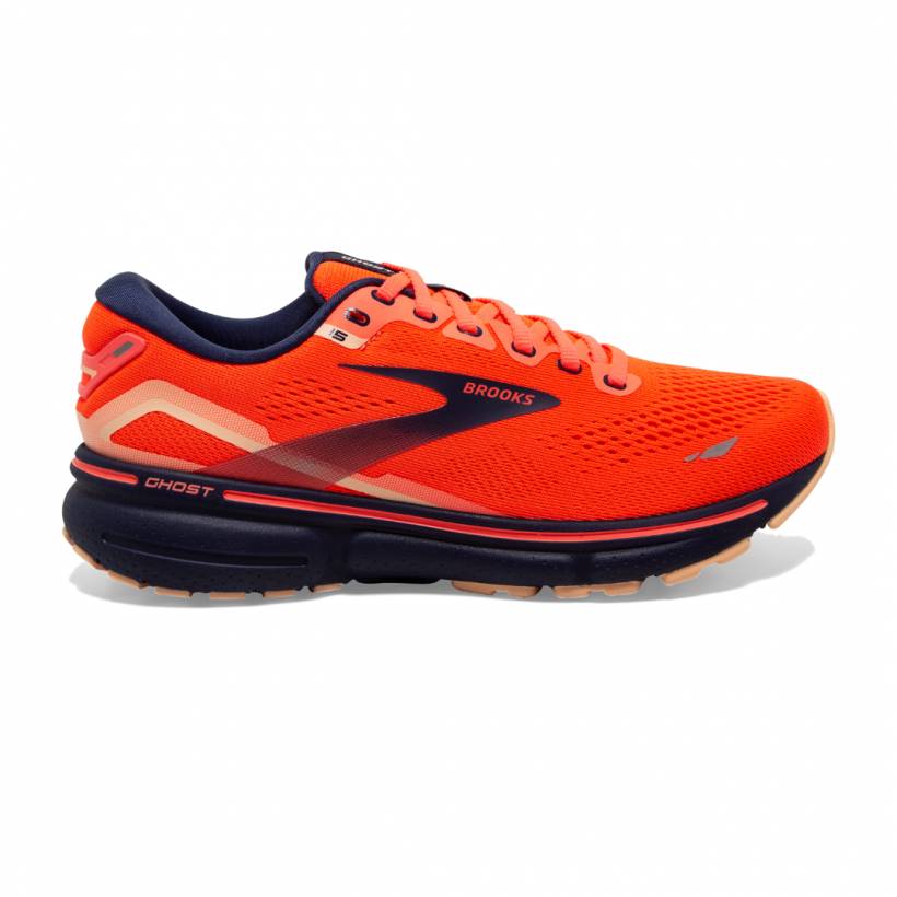 Shoes Brooks Ghost 15 Orange Navy SS23 Women's