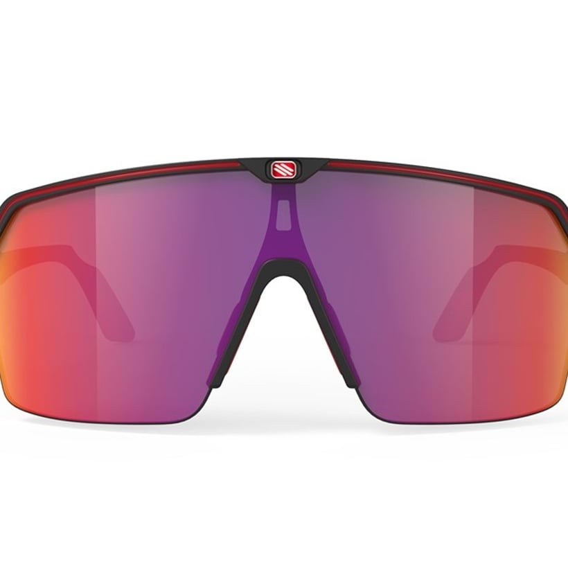 Rudy Project Spinshield Matte Zwarte Zonnebril met Rode Multilaser RP Lens