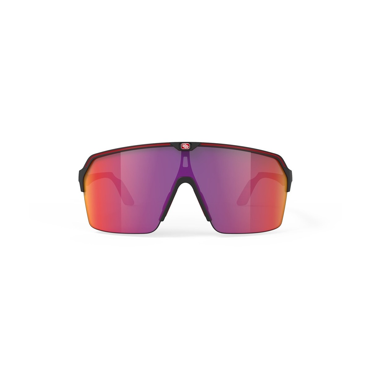 Image of Rudy Project Spinshield Air Brille mattschwarz mit roter RP-Multilaser-Linse