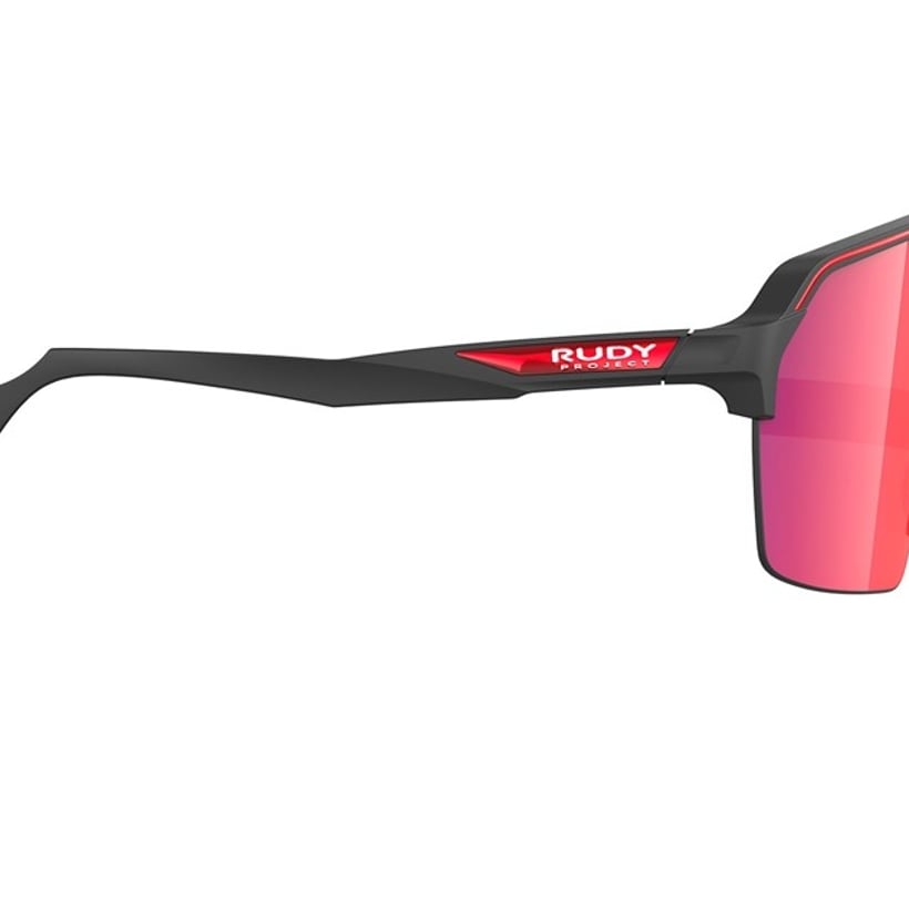 Lunettes Rudy Project Spinshield Noir Mat avec Lentille Rouge Multilaser RP
