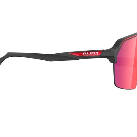 Rudy Project Spinshield Matte Zwarte Zonnebril met Rode Multilaser RP Lens