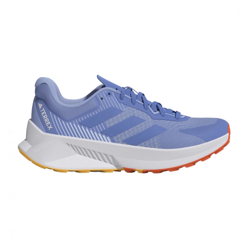 Shoes Adidas Terrex Soulstride Flow Light Blue and White SS23 Women's