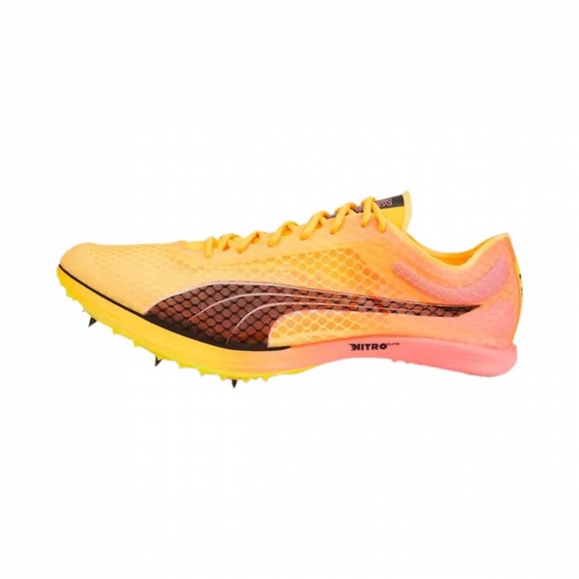 Zapatillas con clavos Puma evoSPEED Distance Nitro Elite Amarillo Naranja SS23