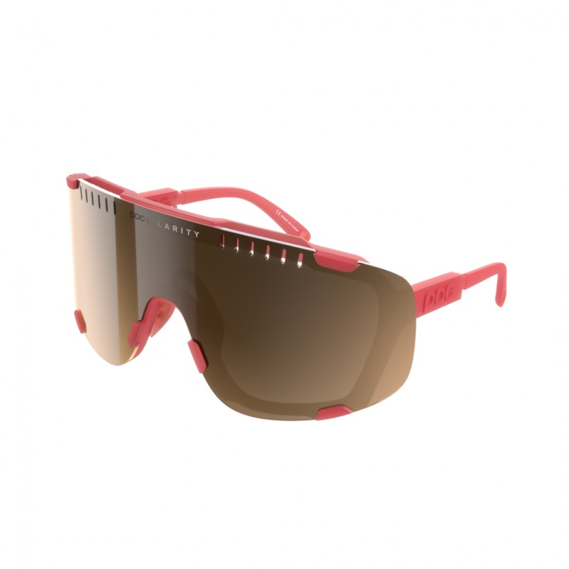 Brille POC Devour Pink Braune Gläser