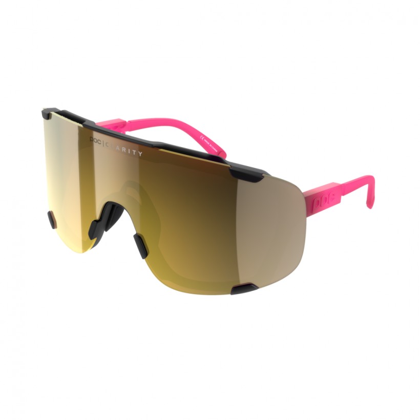Glasses POC Devour Pink Fluorescent Gold Lenses