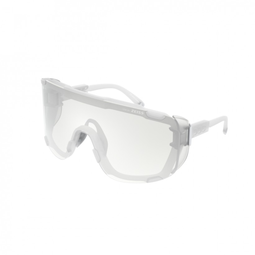 Glasses POC Devour Ultra White with Transparent Lenses
