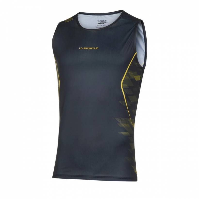 Sleeveless Shirt La Sportiva Pacer Tank M Black Yellow