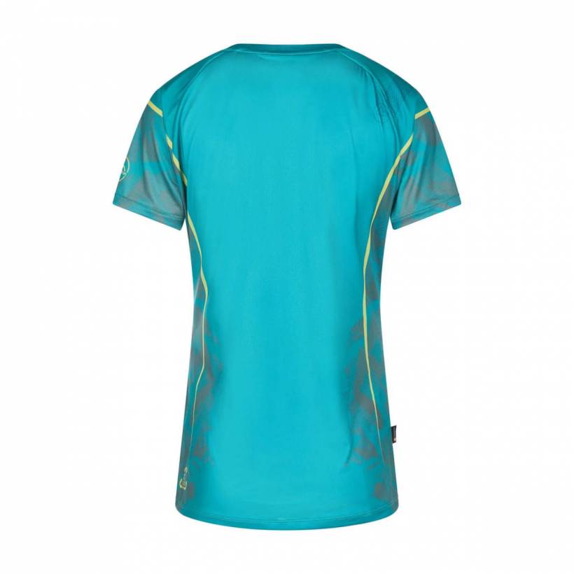Shorts Sleeves Shirt La Sportiva Pacer Blue Women