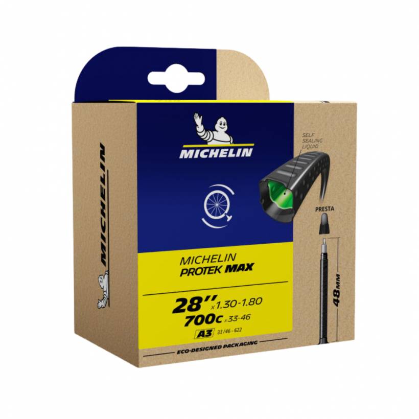 Camera d'aria Michelin Protek Max 28x1.30-1.80 Presta 48mm
