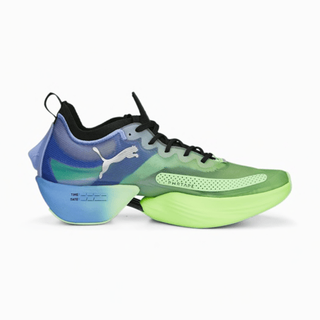 Puma Fast-R Nitro Elite Elektrocharged Grün Violett SS23 Turnschuhe