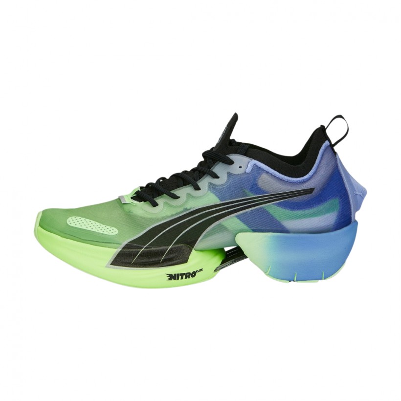 Scarpe da ginnastica Puma Fast-R Nitro Elite Elektrocharged Verde Viola SS23