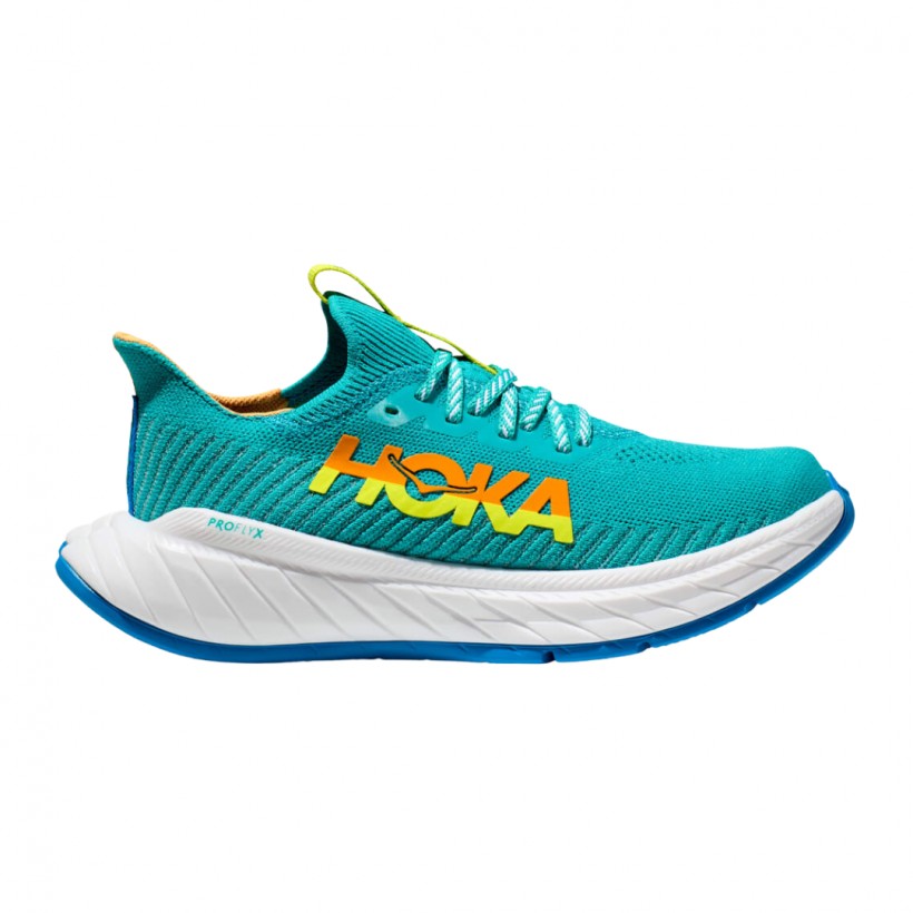 Shoes Hoka One One Carbon X 3 Turquoise Green SS23