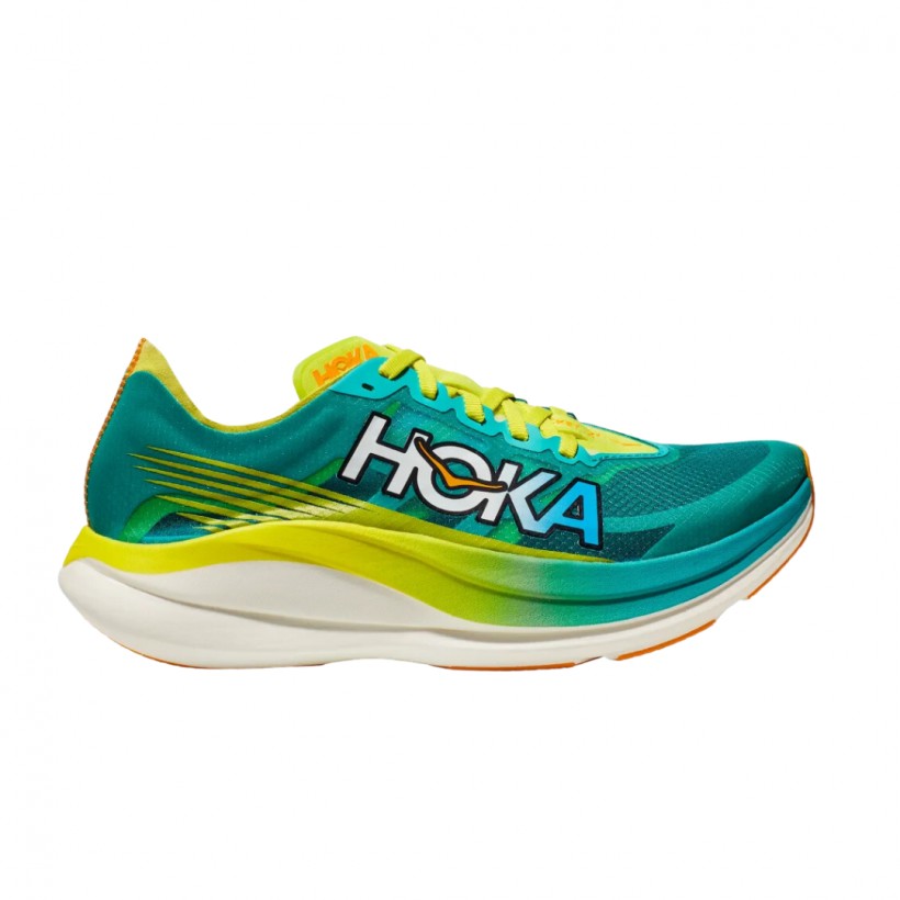 Buty Hoka One One Rocket X 2 turkusowo-zielone Unisex SS23