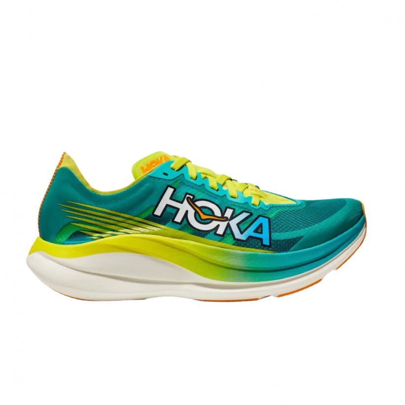 Shoes Hoka One One Rocket X 2 Turquoise Green Unisex SS23