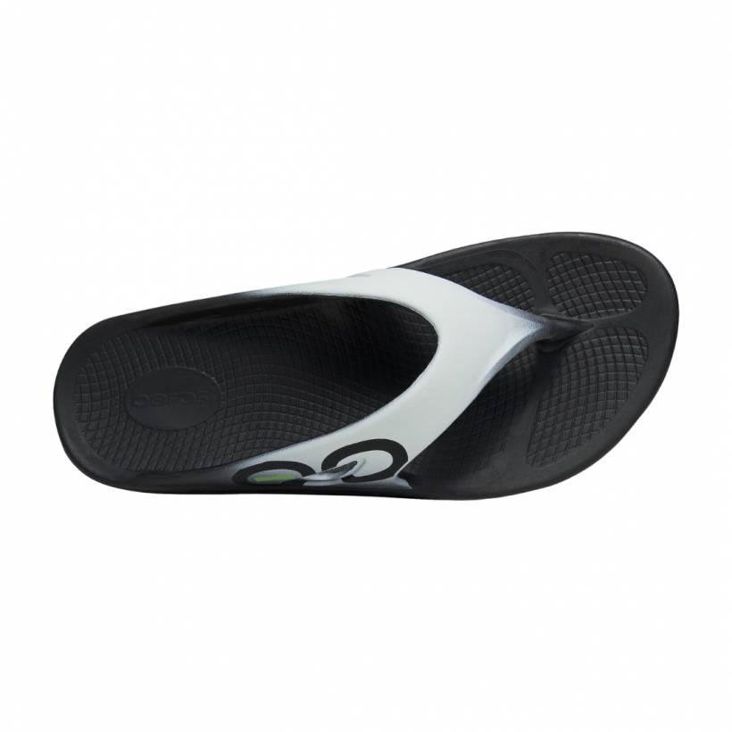 Oofos Recovery OOriginal Black Gray Unisex Sandals