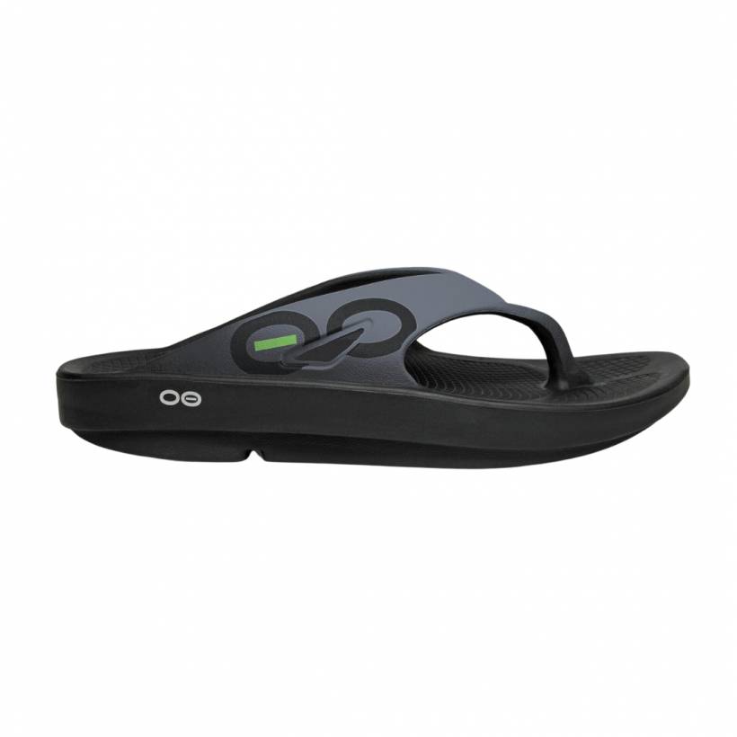 Oofos Recovery Original Black Sport Graphite Unisex Sandalen