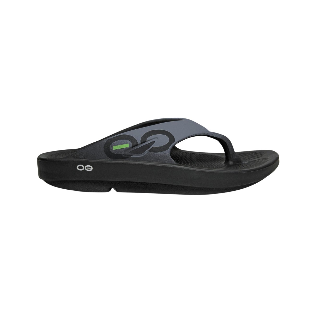 sandales oofos recovery ooriginal sport noir graphite unisexe, taille 42 - eur