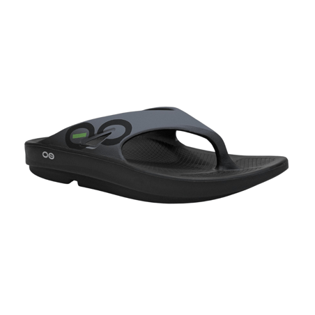 Sandalias Oofos Recovery OOriginal Negro Sport Grafito Unisex