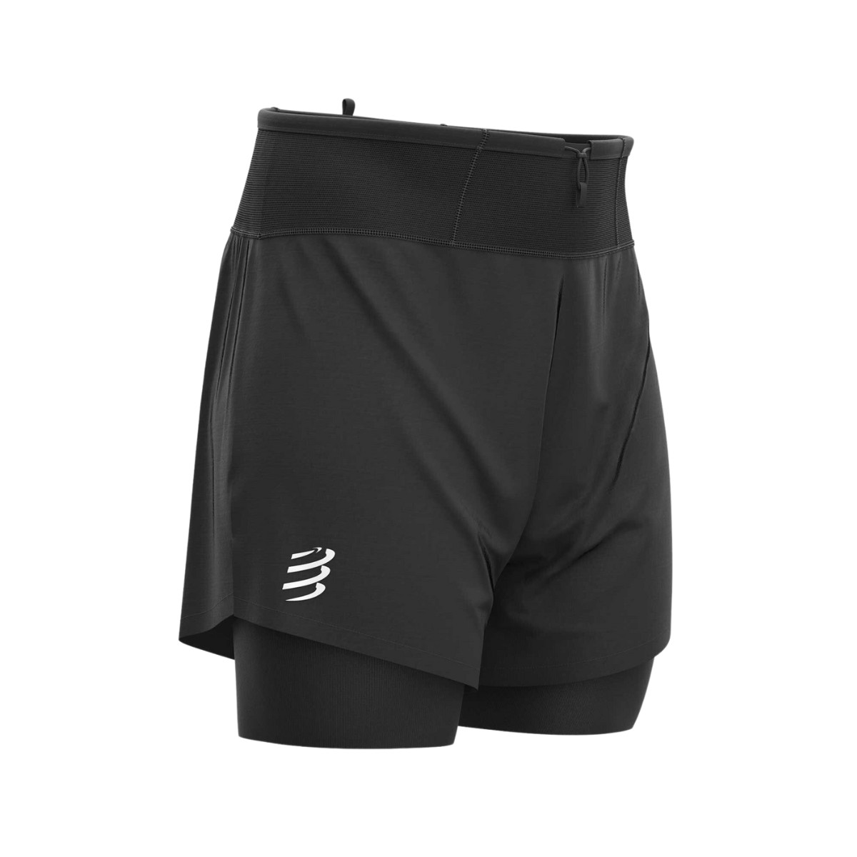 agencia Perceptivo religión Comprar Pantalón Corto Compressport Trail 2 en 1 Negro l Envío Gratis