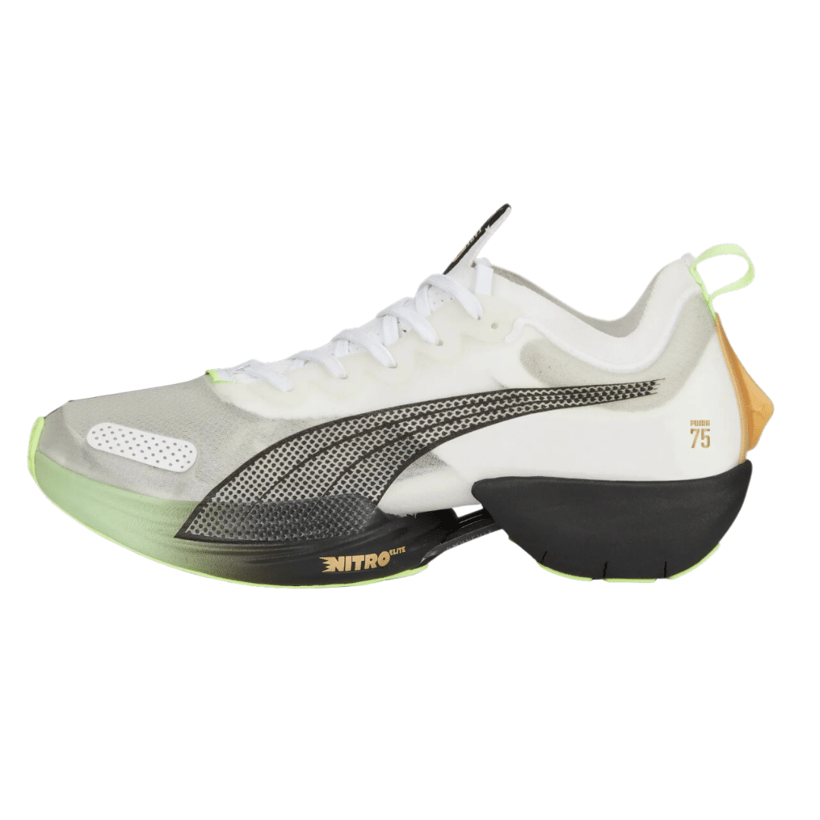 Puma Fast-R Nitro Run 75 Wit Zwart SS23 Sneakers