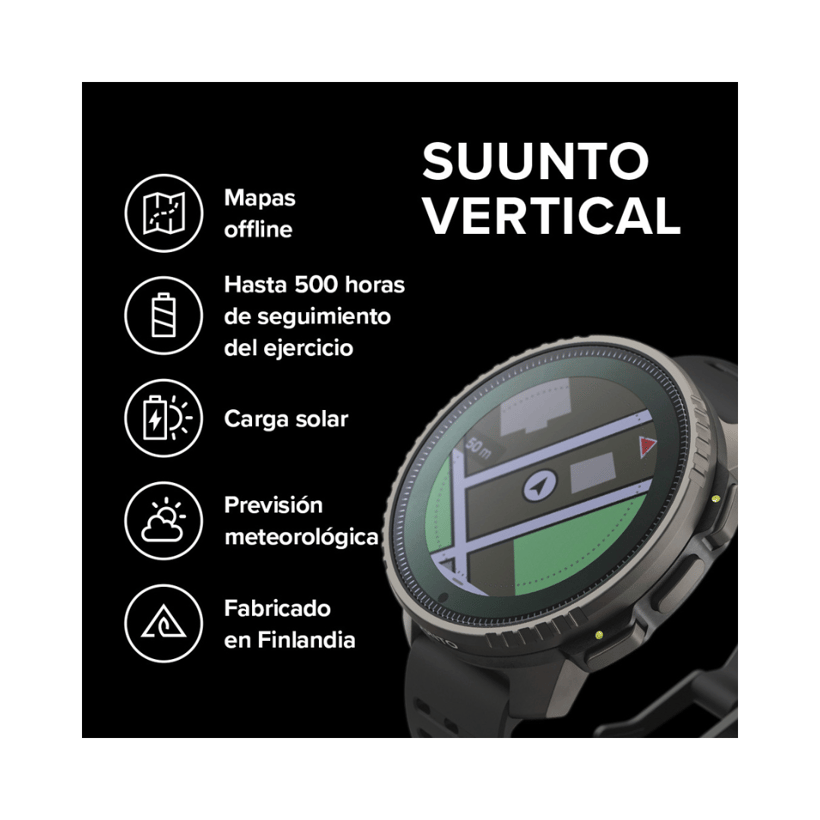 Watch Suunto Vertical Titanium Solar Black