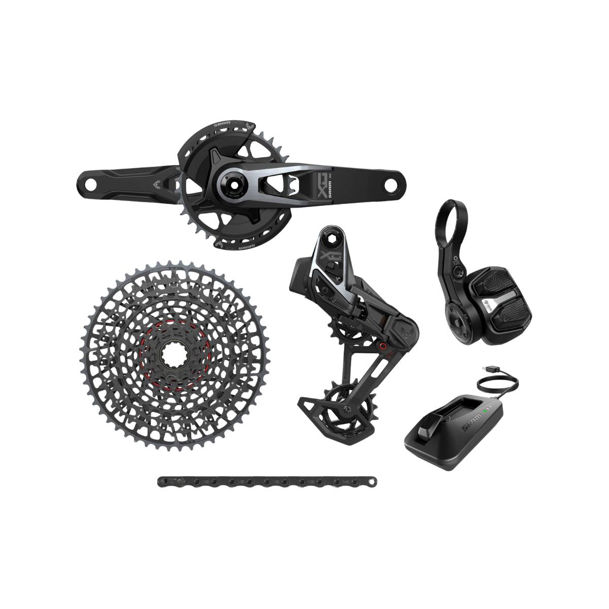 Miss an günstig Kaufen-SRAM X0 Eagle AXS T-Type 1x12 Speed 175mm 10-52t 32t Gruppe. SRAM X0 Eagle AXS T-Type 1x12 Speed 175mm 10-52t 32t Gruppe <![CDATA[SRAM X0 Eagle AXS Transmission T-Type 1x12-fach Schaltgruppe Diese SRAM X0 Eagle Transmission AXS-Gruppe bietet die Kernkompo