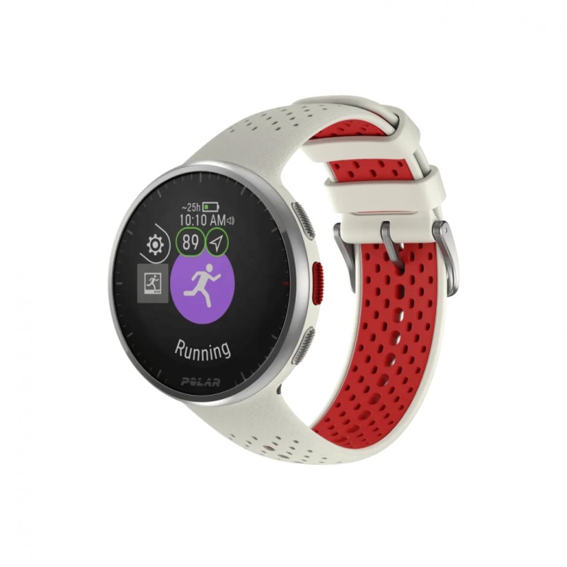 Polar Pacer Pro Weiß Rot