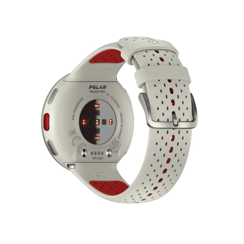 Polar Pacer Pro Blanco Rojo