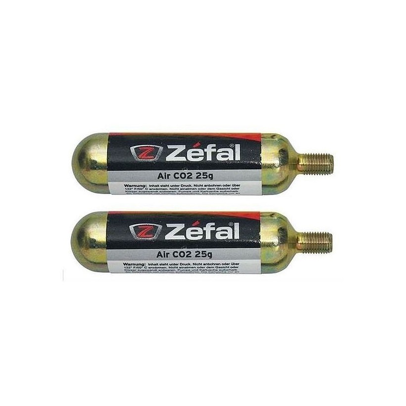 Rosca de cartucho de ar comprimido Zefal CO2 16g (2 unidades)
