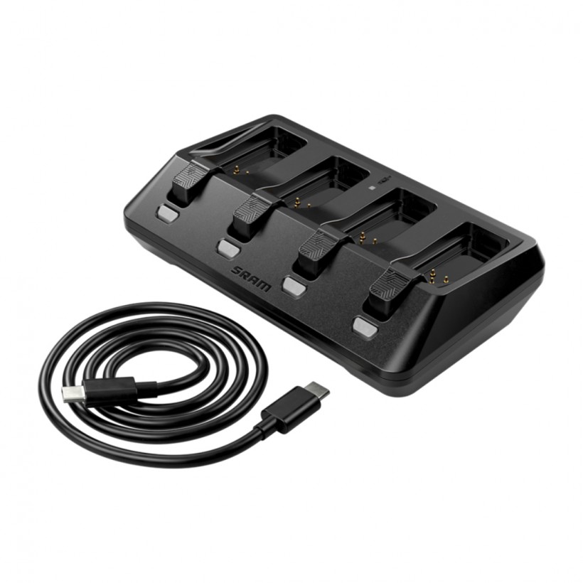 Cargador Sram E-Tap Axs 4 puertos Negro