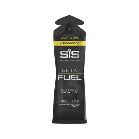SIS Beta Fuel + Nootropics energy gel, lemon-lime flavor, 60 ml