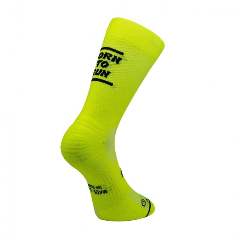 Chaussettes Sporcks Born To Run jaune