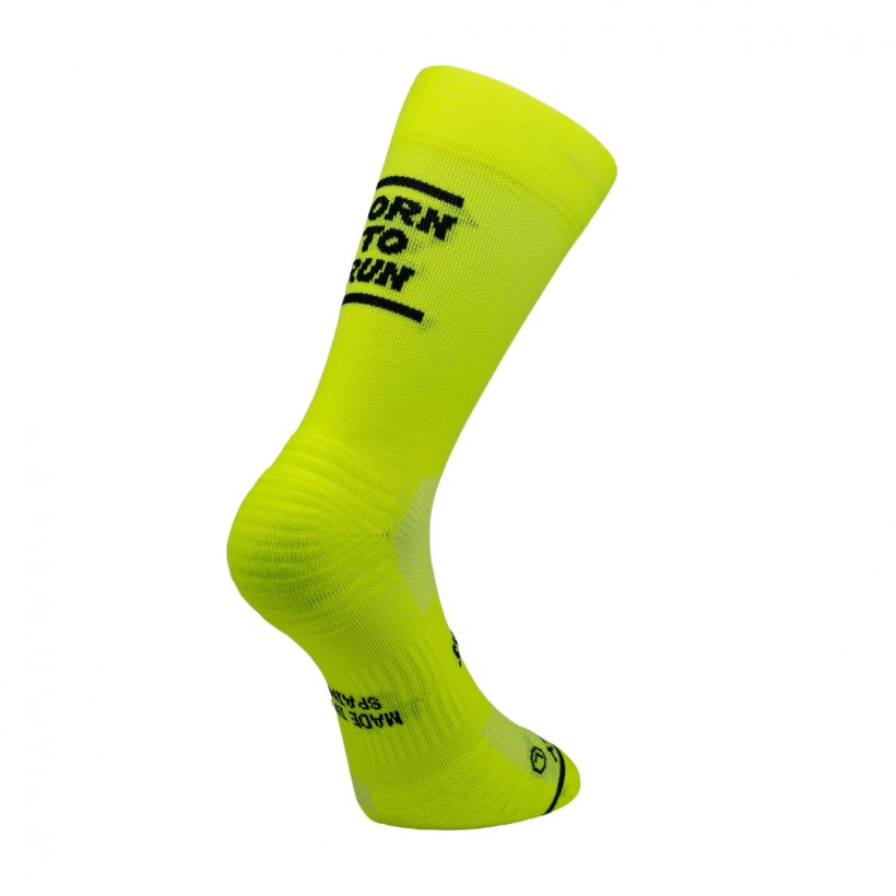 Socks Sporcks Born To Run Yellow