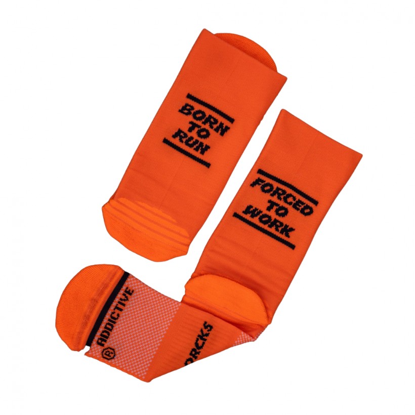 Buy Sporcks Born To Run Orange Socks l At The Best Price