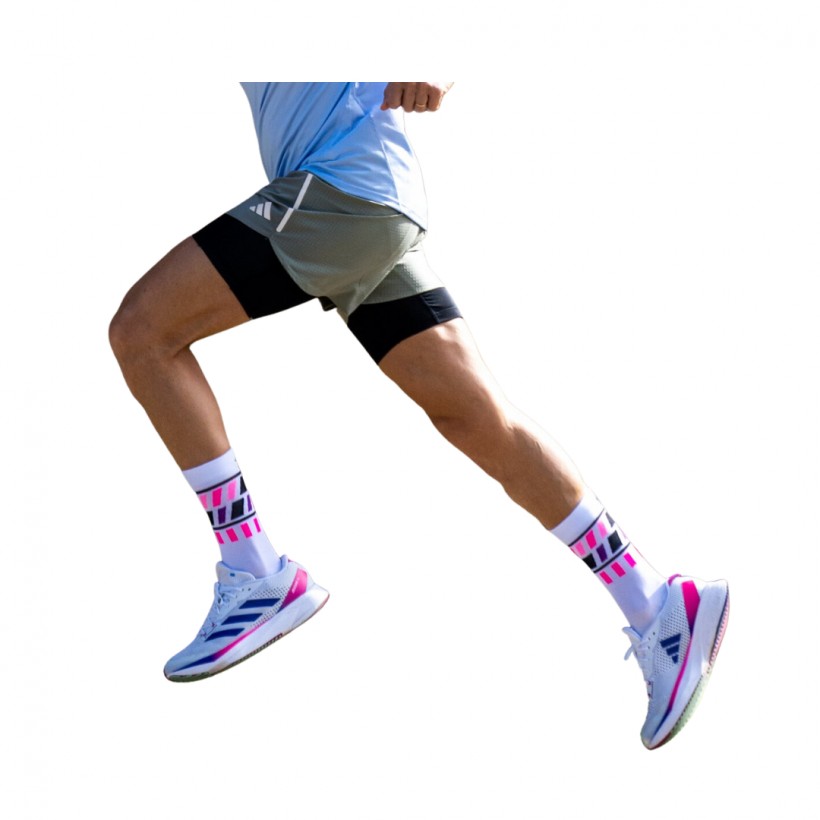Socks Sporcks Trace White Pink